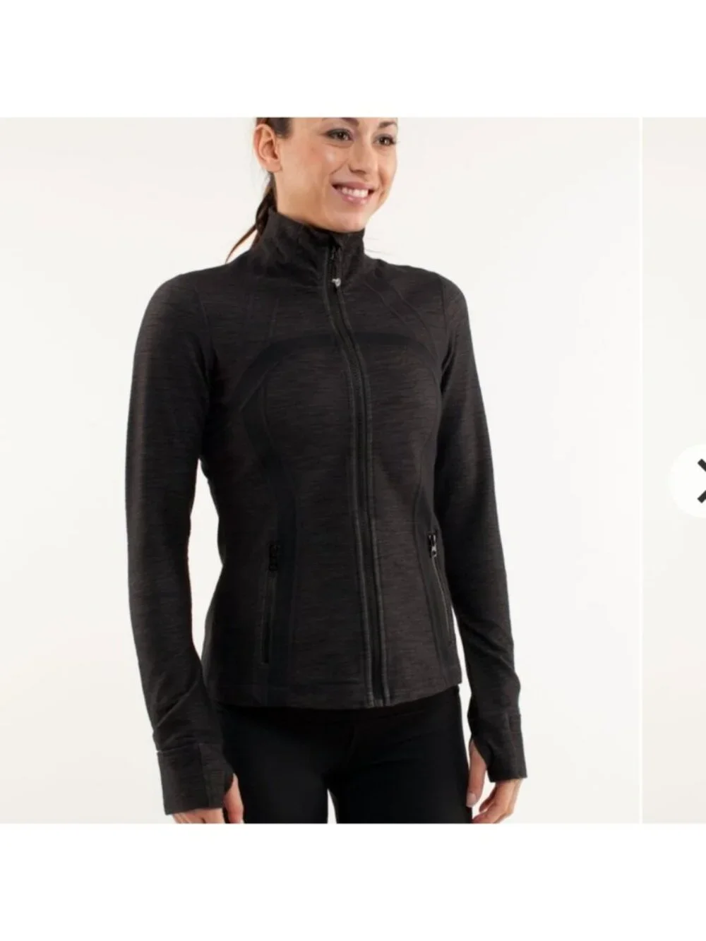 Lululemon Define Jacket Black Slub Denim